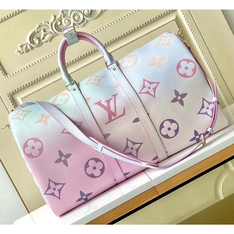 Louis Vuitton Limited Edition Spring In The City Keepall 45B Sunrise Pastel