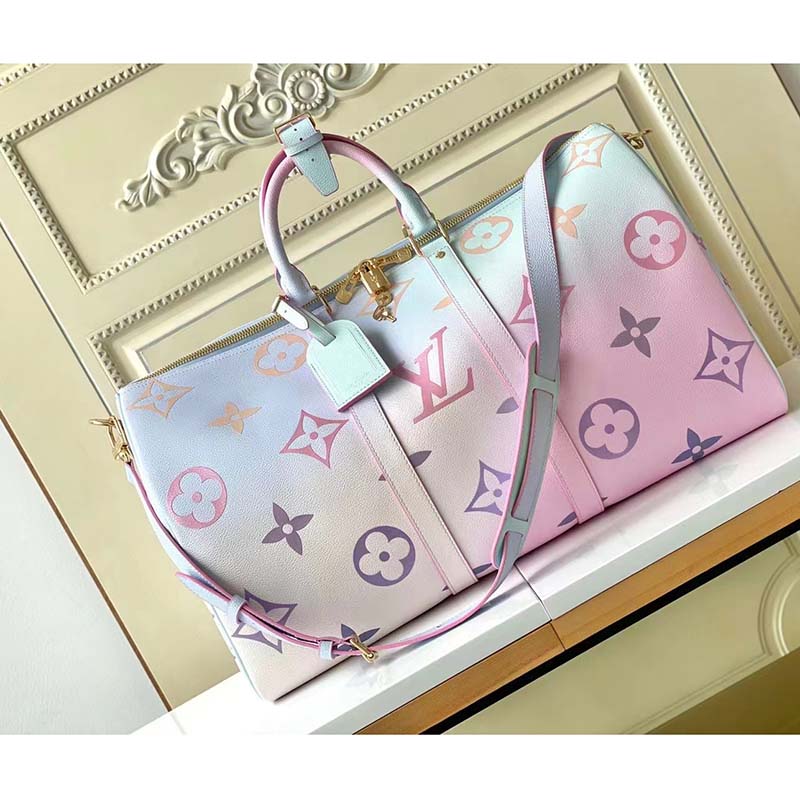 Louis Vuitton Limited Edition Spring In The City Keepall 45B Sunrise Pastel