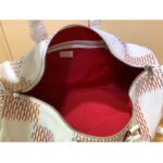 Louis Vuitton LV Unisex Keepall 50B White Damier Spray Cowhide Leather Textile Lining - immagine 7