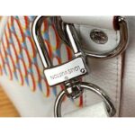 Louis Vuitton LV Unisex Keepall 50B White Damier Spray Cowhide Leather Textile Lining - immagine 10