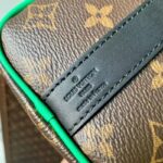 Louis Vuitton LV Unisex Keepall Bandoulière 25 Brown Green Monogram Macassar Coated Canvas - Image 10
