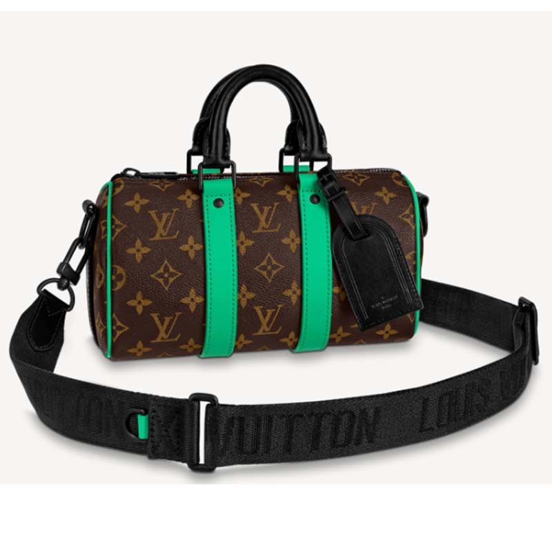 Louis Vuitton Keepall Bandouliere 25 Radiant Sun in Macassar Coated Canvas  with Black-tone - US