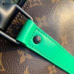 Louis Vuitton LV Unisex Keepall Bandoulière 25 Brown Green Monogram Macassar Coated Canvas - Image 9