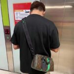 Louis Vuitton LV Unisex Keepall Bandoulière 25 Brown Green Monogram Macassar Coated Canvas - Image 14