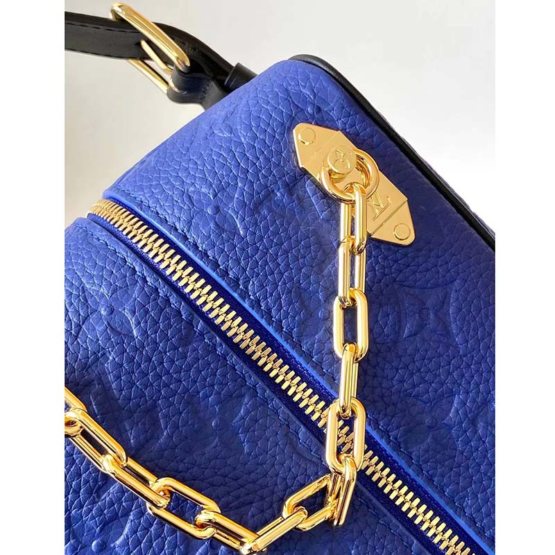 Leather bag Louis Vuitton X NBA Blue in Leather - 29543766