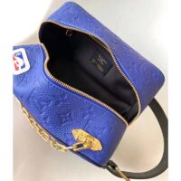 Louis Vuitton LV Unisex LV x NBA Dopp Kit Blue Embossed Taurillon Leather (6)