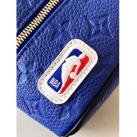 Louis Vuitton LV Unisex LV x NBA Dopp Kit Blue Embossed Taurillon Leather (6)
