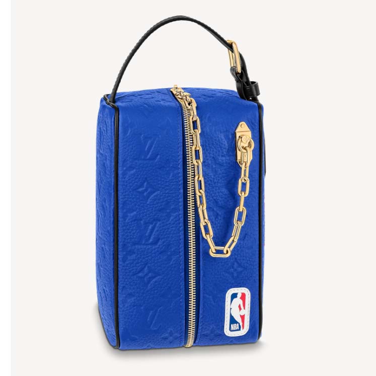 Leather bag Louis Vuitton X NBA Blue in Leather - 29543766