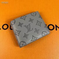 Louis Vuitton LV Unisex Multiple Wallet Anthracite Gray Monogram Shadow Calf Leather (5)