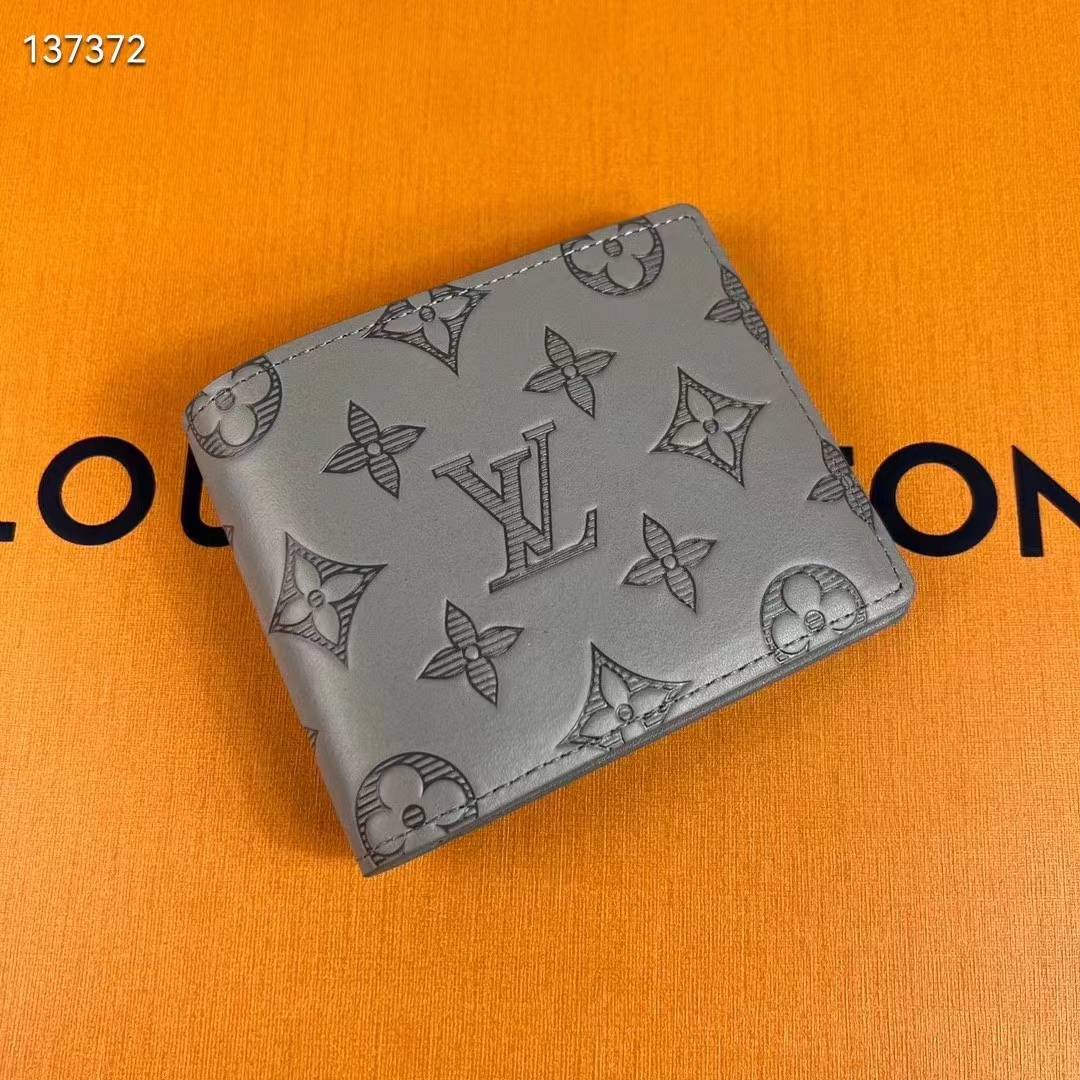 PF Multiple Wallet - Luxury LV Aerogram Grey