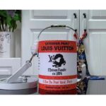 Louis Vuitton LV Unisex Paint Can Orange Coated Canvas Cowhide Leather - Imagen 2