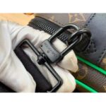 Louis Vuitton LV Unisex S Lock Messenger Brown Monogram Macassar Coated Canvas - Image 14