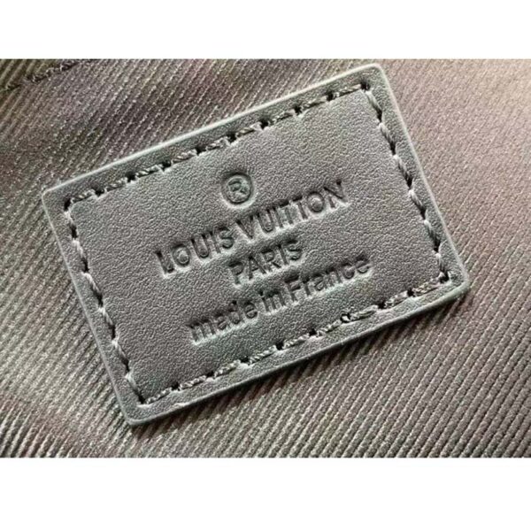 Louis Vuitton LV Unisex S Lock Messenger Brown Monogram Macassar Coated Canvas (6)