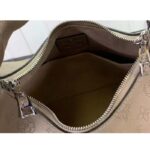 Louis Vuitton LV Unisex Why Knot MM Handbag Galet Beige Perforated Mahina Calf Leather - immagine 6