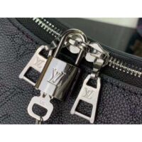 Louis Vuitton LV Unisex Why Knot MM Handbag Galet Black Perforated Mahina Calf Leather (8)