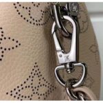 Louis Vuitton LV Women Why Knot PM Handbag Cream Beige Perforated Mahina Calf Leather – Image 7