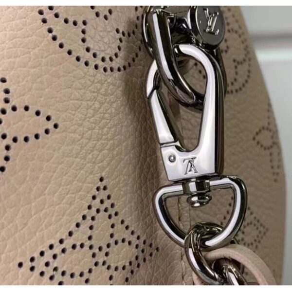 Louis Vuitton LV Unisex Why Knot PM Handbag Cream Beige Perforated Mahina Calf Leather (1)