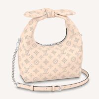 Louis Vuitton LV Unisex Why Knot PM Handbag Cream Beige Perforated Mahina Calf Leather (3)