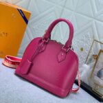 Louis Vuitton LV Women Alma BB Handbag Guimauve Purple Epi Grained Cowhide Leather - Image 3