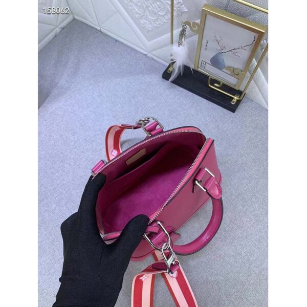 Louis Vuitton LV Women Alma BB Handbag Pink Epi Grained Cowhide Leather (1)