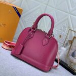Louis Vuitton LV Women Alma BB Handbag Pink Epi Grained Cowhide Leather – Image 3