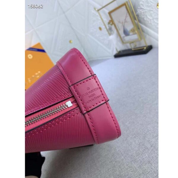 Louis Vuitton LV Women Alma BB Handbag Pink Epi Grained Cowhide Leather (7)