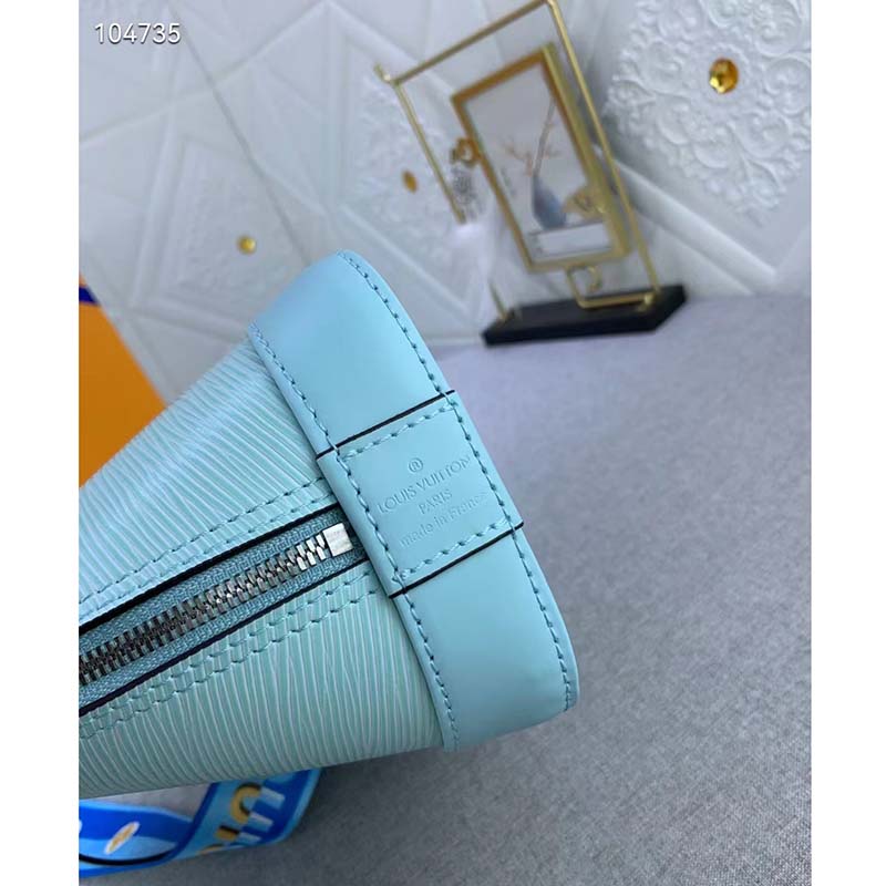 Louis Vuitton LV alma epi leather with strap Turquoise ref.554000 - Joli  Closet