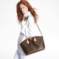 Louis Vuitton LV Women Boétie MM Monogram Coated Canvas Cowhide Leather (2)