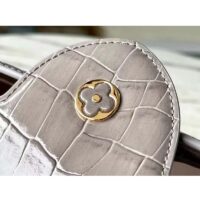 Louis Vuitton LV Women Capucines BB Handbag Grey Crocodilian Leather (2)