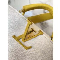 Louis Vuitton LV Women Capucines BB Handbag White Taurillon Leather (7)