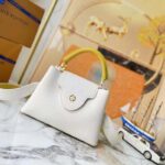 Louis Vuitton LV Women Capucines BB Handbag White Taurillon Leather – Image 4