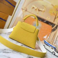 Louis Vuitton LV Women Capucines BB Handbag Yellow Taurillon Leather (6)