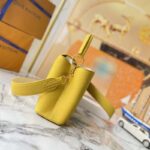 Louis Vuitton LV Women Capucines BB Handbag Yellow Taurillon Leather - immagine 6