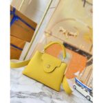 Louis Vuitton LV Women Capucines BB Handbag Yellow Taurillon Leather - immagine 5