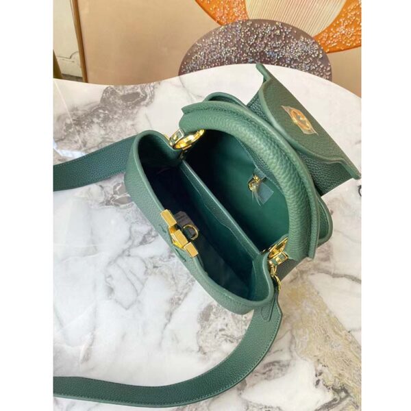 Louis Vuitton LV Women Capucines Mini Handbag Vert D’eau Green Taurillon Leather (1)