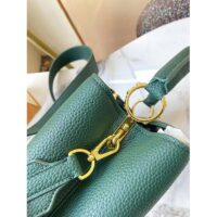 Louis Vuitton LV Women Capucines Mini Handbag Vert D’eau Green Taurillon Leather (6)