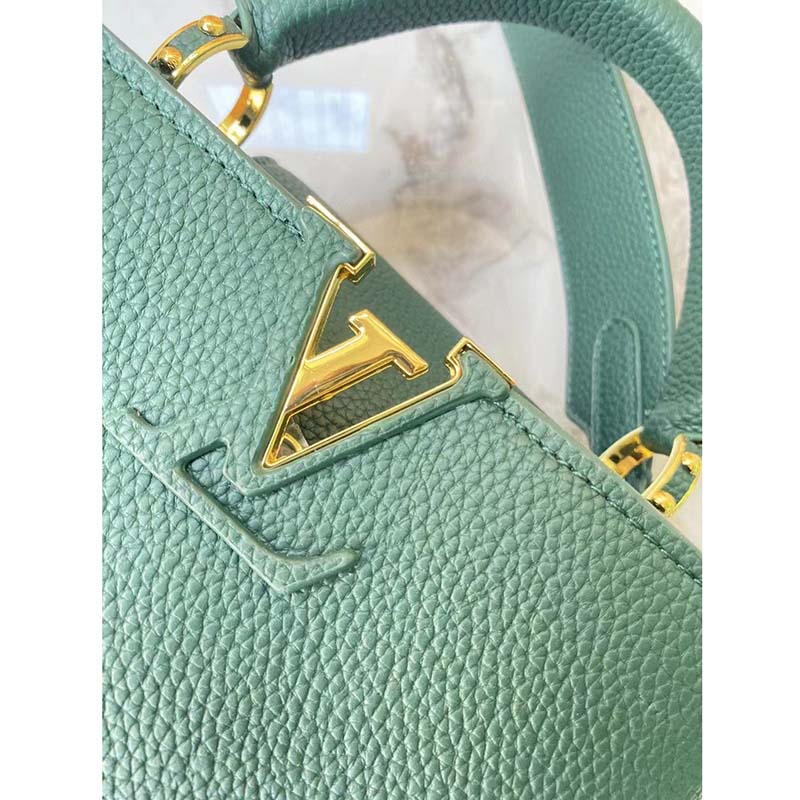 Louis Vuitton Capucines Mini Bag in Vert d'eau Green — UFO No More