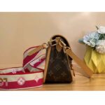 Louis Vuitton LV Women Diane Pink Monogram Coated Canvas Textile Lining - Bild 5