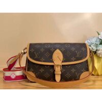 Louis Vuitton LV Women Diane Pink Monogram Coated Canvas Textile Lining