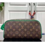 Louis Vuitton LV Unisex Dopp Kit Toilet Pouch Monogram Macassar Coated Canvas - Bild 3