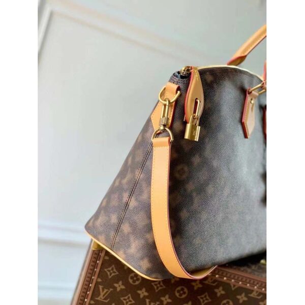 Louis Vuitton LV Women Lock It Tote Blurry Monogram Coated Canvas Cowhide Leather (5)