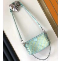 Louis Vuitton LV Women Multi Pochette Accessoires Green Sprayed Embossed Grained Cowhide (2)