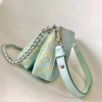 Louis Vuitton LV Women Multi Pochette Accessoires Green Sprayed Embossed Grained Cowhide – Bild 5