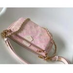 Louis Vuitton LV Women Multi Pochette Accessoires Pink Sprayed Embossed Grained Cowhide - Image 4