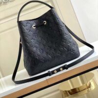 Louis Vuitton LV Women NéoNoé MM Bucket Black Embossed Monogram Empreinte Grained Cowhide (11)