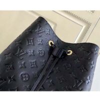 Louis Vuitton LV Women NéoNoé MM Bucket Black Embossed Monogram Empreinte Grained Cowhide (11)