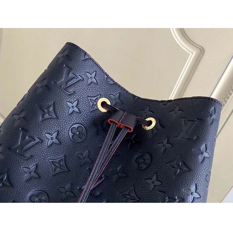 Louis Vuitton Navy Monogram Empreinte NéoNoé MM Bucket Bag 