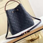 Louis Vuitton LV Women NéoNoé MM Bucket Navy Embossed Monogram Empreinte Grained Cowhide - Image 3