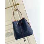Louis Vuitton LV Women NéoNoé MM Bucket Navy Embossed Monogram Empreinte Grained Cowhide - Image 2