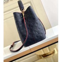 Louis Vuitton LV Women NéoNoé MM Bucket Navy Embossed Monogram Empreinte Grained Cowhide (13)